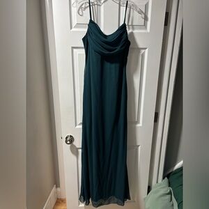 Captivated Emerald Green Cowl Neck Maxi Dress